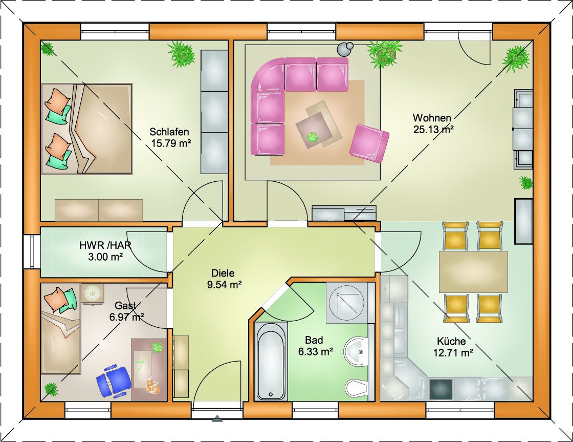 Bungalow 80 - MH - Mein Haus Bausysteme Online